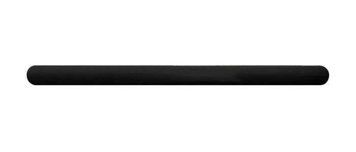 Black clearance bar on plain background
